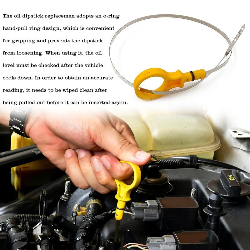 FBLOWMOD CJ5Z-6750-A Engine Oil Dipstick Indicator, Compatible with Ford Edge Escape Explorer Focus Fusion Taurus, Lincoln Continental MKC MKT MKX MKZ, 2.0L Fluid Indicator Oil Stick - Image 5